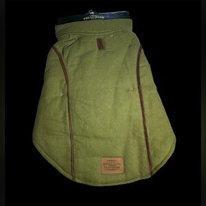 Telluride Dog Coat Medium Green Lined New Jacket